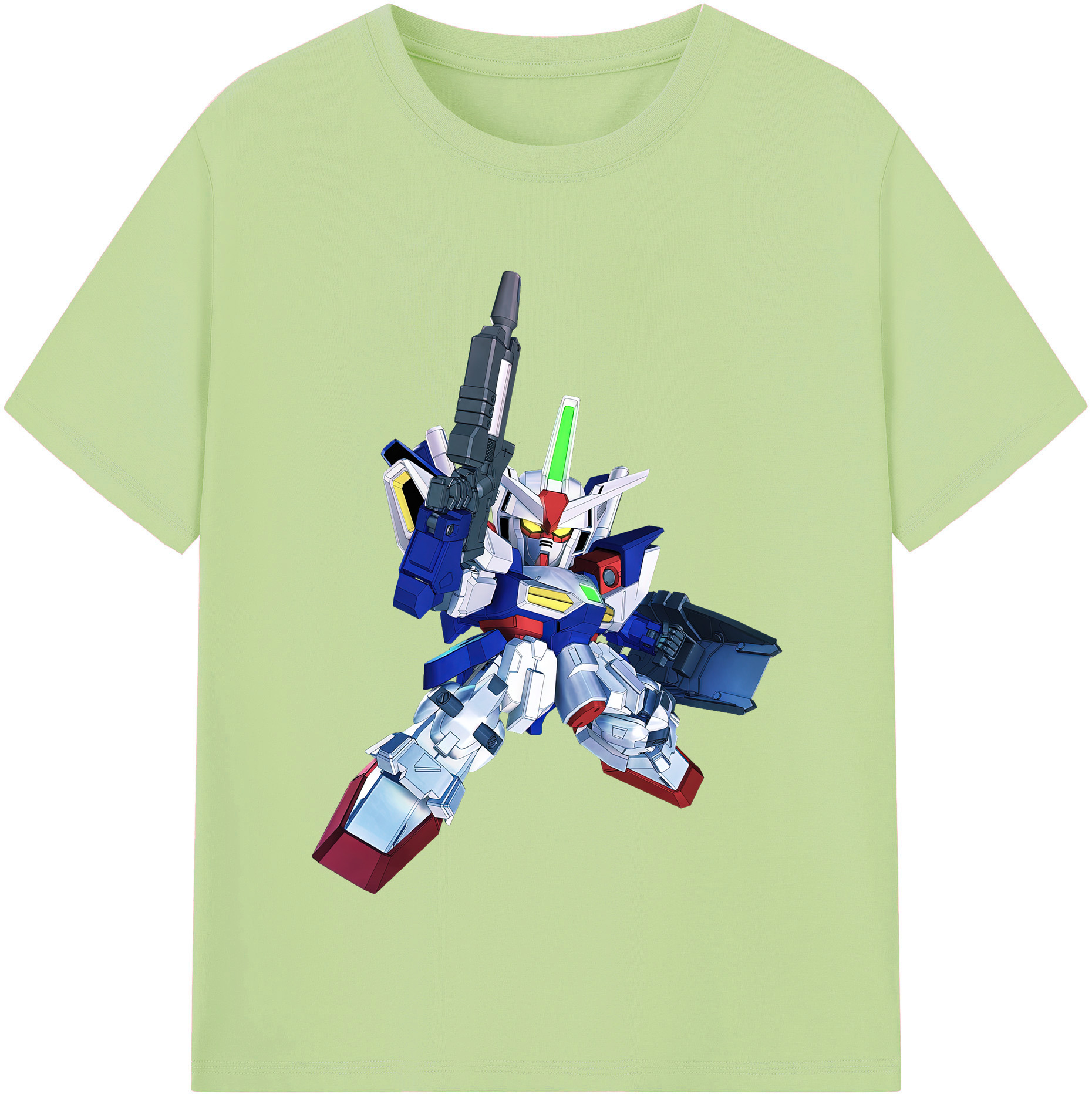 （画像用） 機動戦士ガンダム Mobile Suit Gundam 綿100％半袖Tシャツ（フロントプリント）